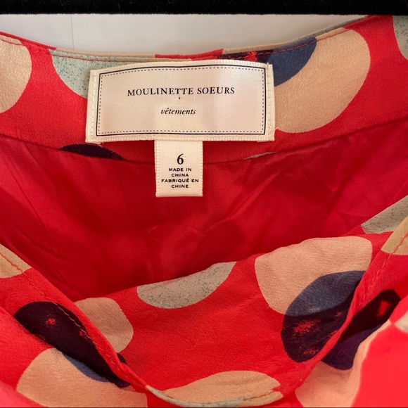 Moulinette Soeurs Silk Sleeveless Dress Size 6 - Picture 10 of 13